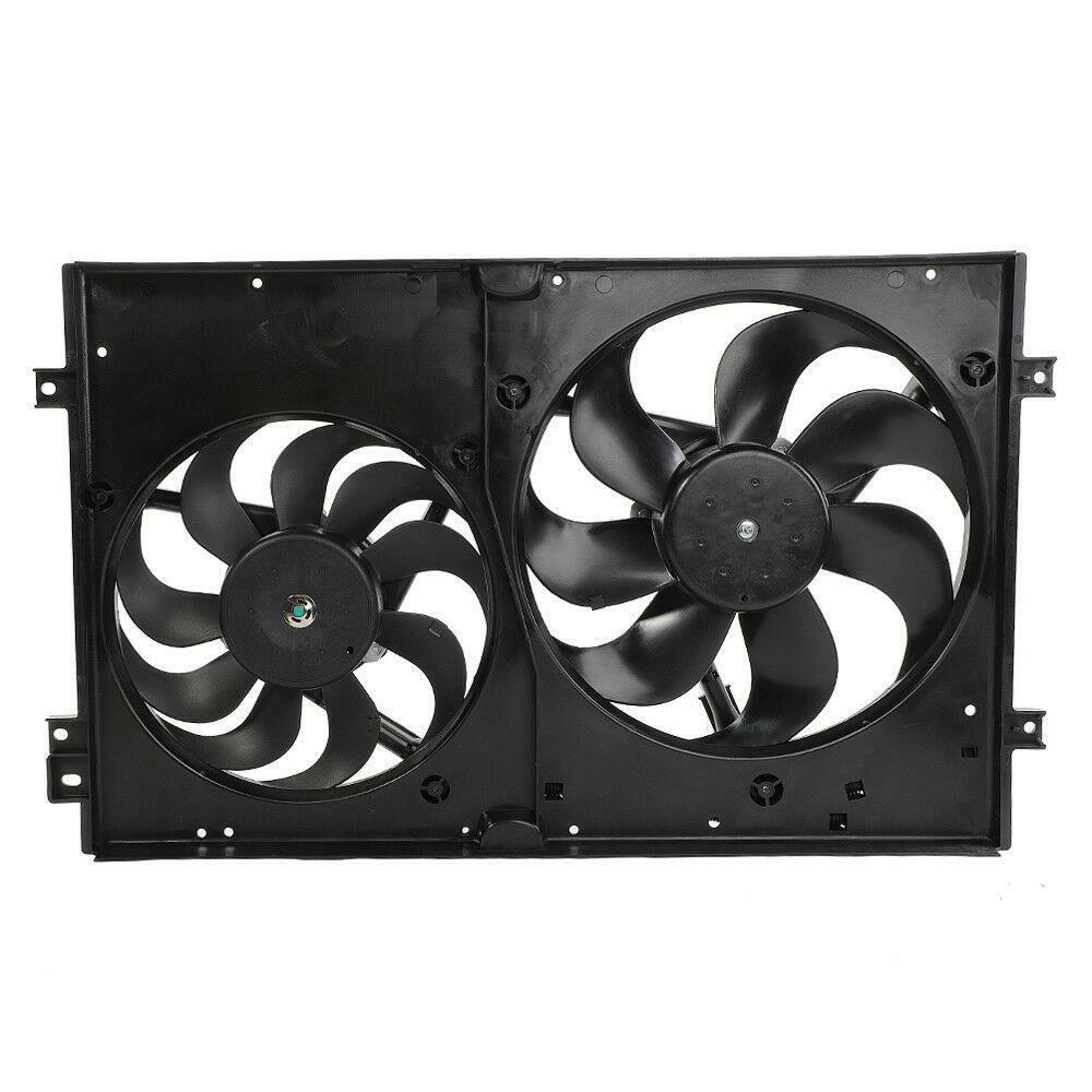Dual Radiator Cooling Fans & Motors For Audi TT TT Quattro Volkswagen Golf Jetta