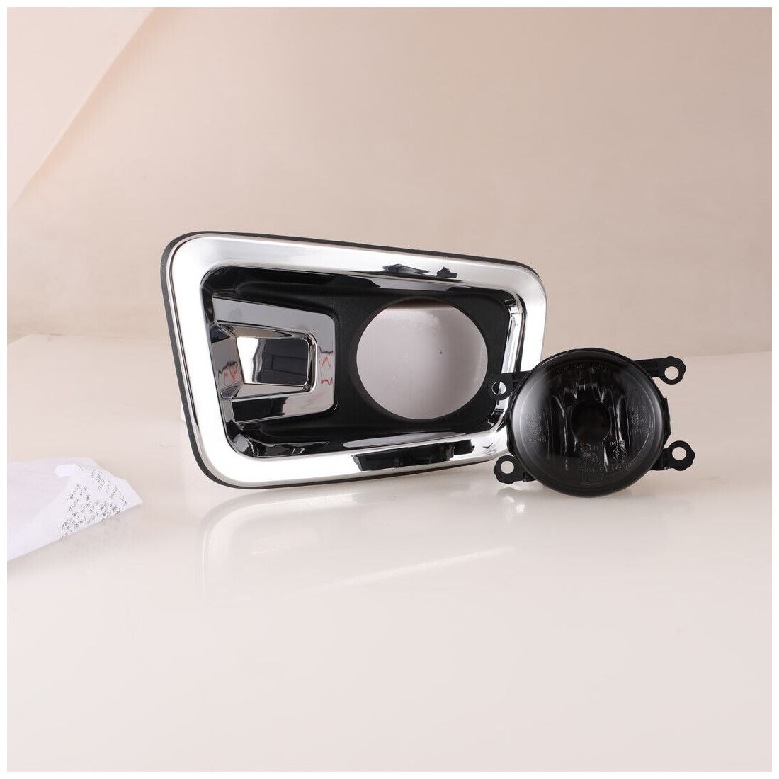 For 2017-2019 TITAN Platinum Reserve Fog Lights Chrome Bezels Smoke Lens Lamps