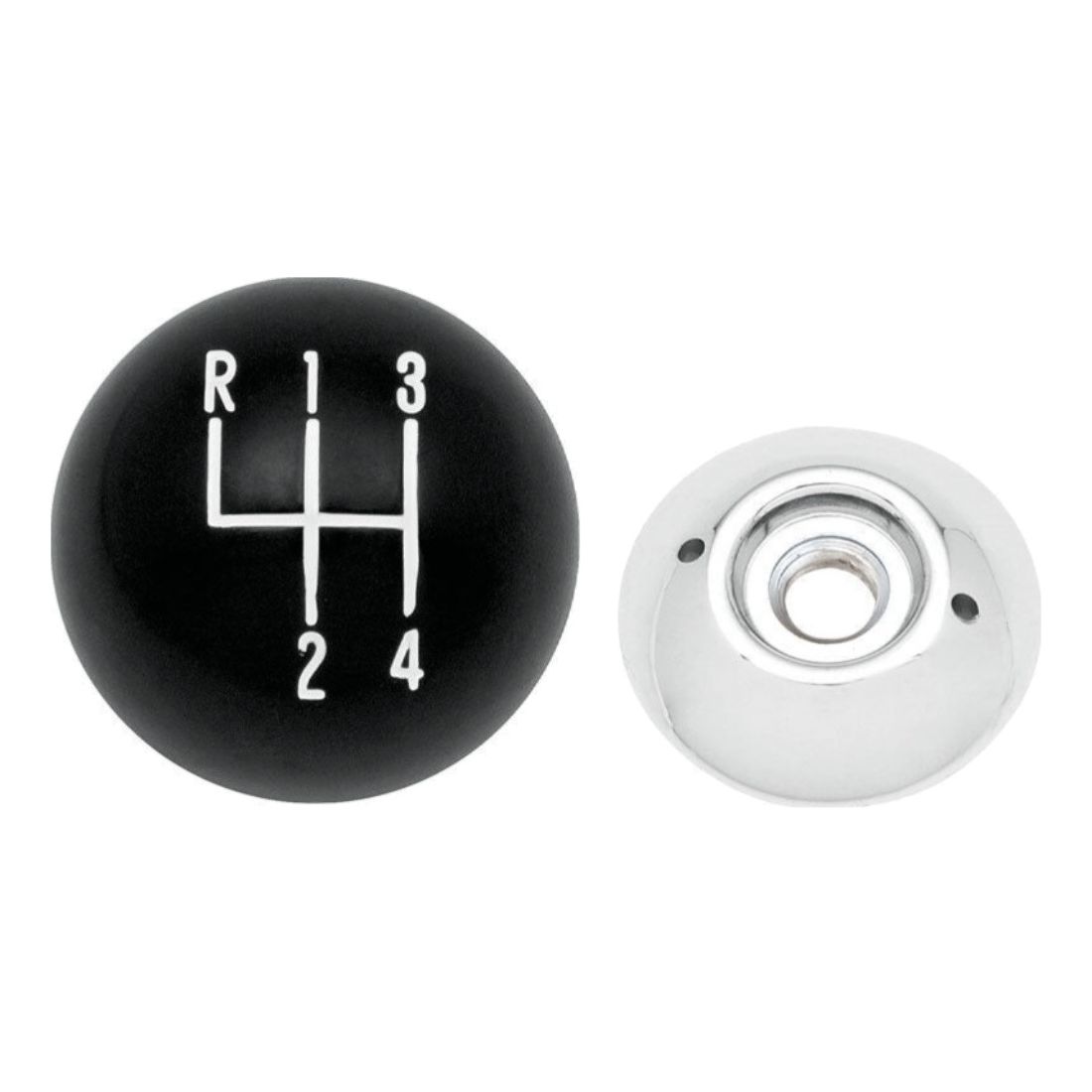 Black 4 Speed Shift Knob 3/8"-16 Thread For Chevrolet Pontiac