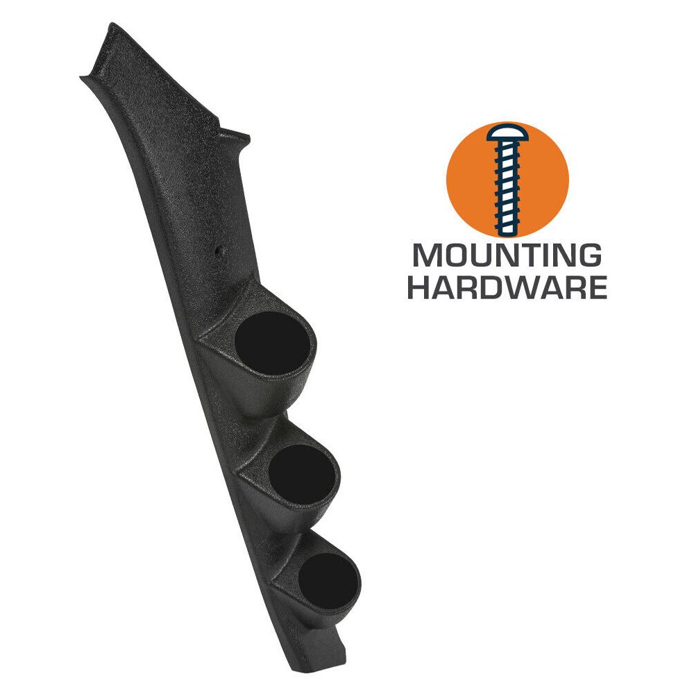 52mm Black Triple Pillar Gauge For GMC 1983-1991 S15 Jimmy Sport Utility