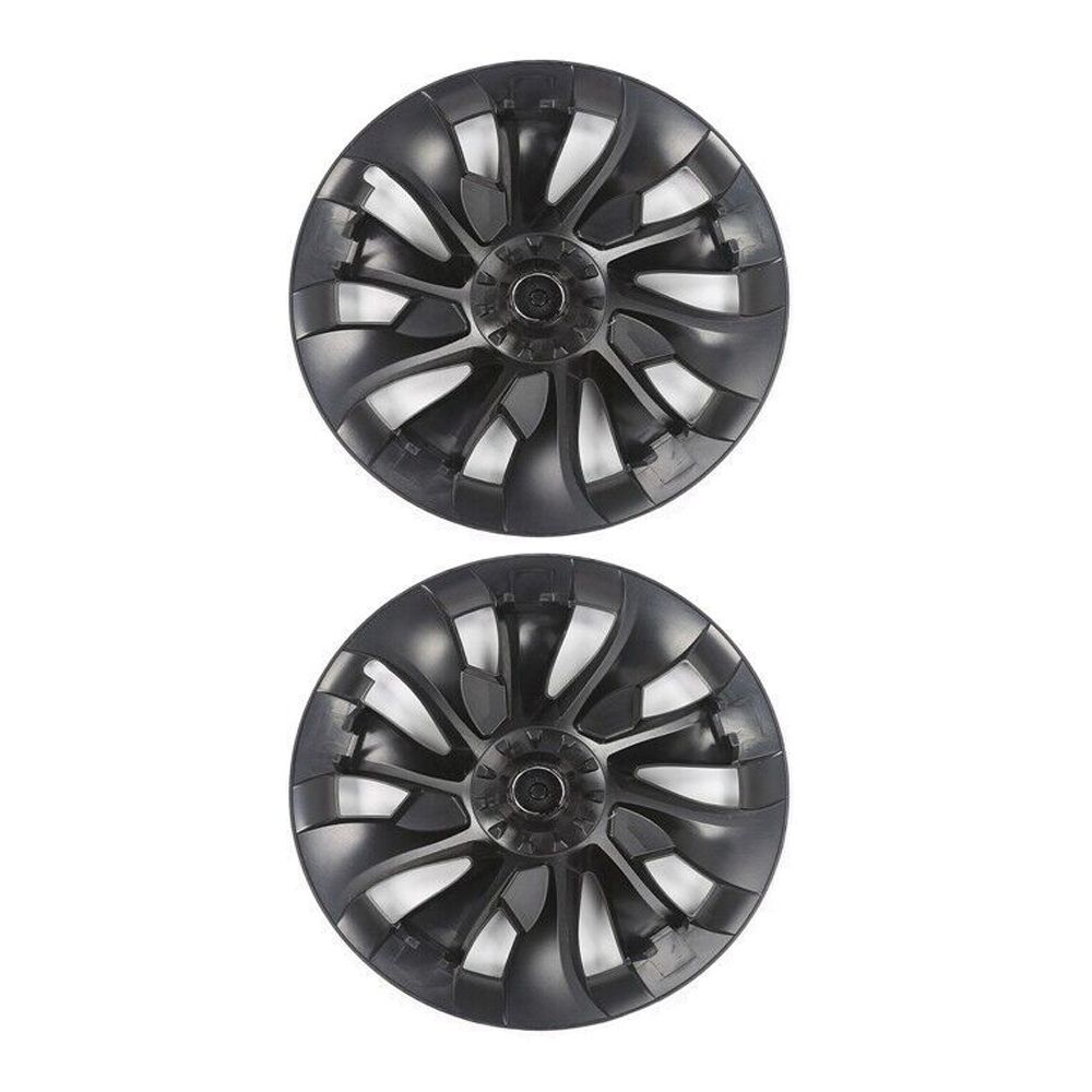 For Tesla 17-23 3 Base 3 18" Snap On Matte Black Wheel Covers Rim Hub Cap ABS