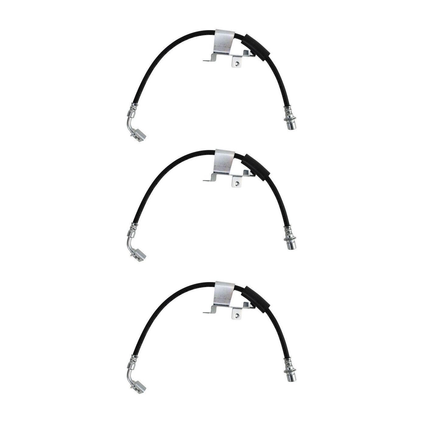 3 Sets Of - Front Right Brake Hose Fits Avalanche Silverado Suburban Tahoe Sierra
