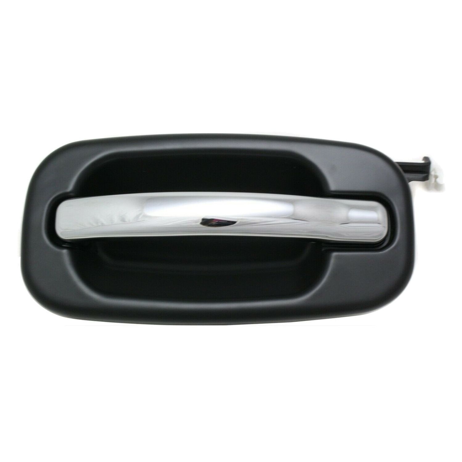 Door Handle For 2000-2007 Cadillac Chevrolet GMC Rear Left Black W/Chrome Lever