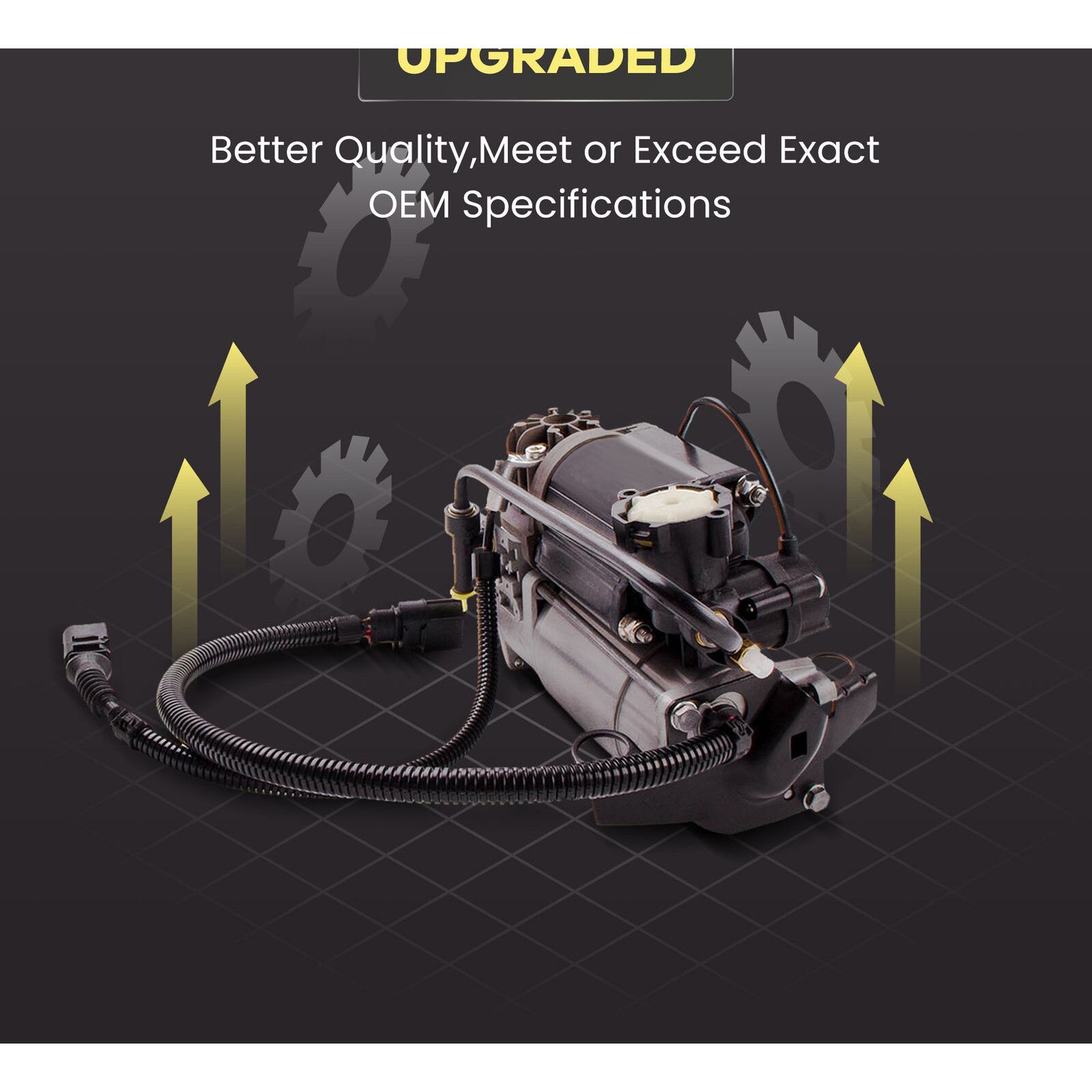Air Compressor Suspension Pump For Quattro L Plus Sedan 4-Door 4.2L 2005-2008