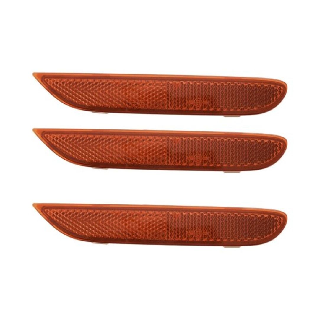 3 Sets Of - Bumper Reflector For 13-17 Nissan Pathfinder 14-17 Infiniti Q50 QX80 Rear