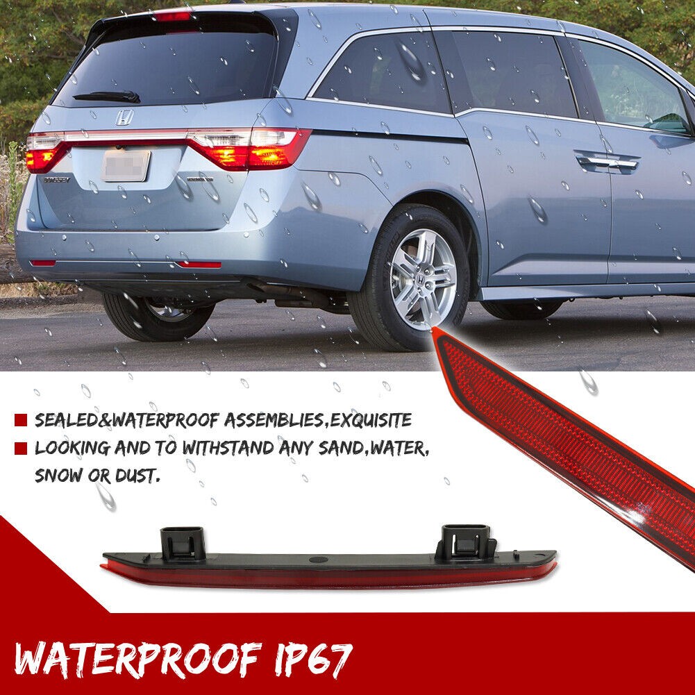3 Sets Of - Red Lens Rear Bumper Reflector Marker Left & Right