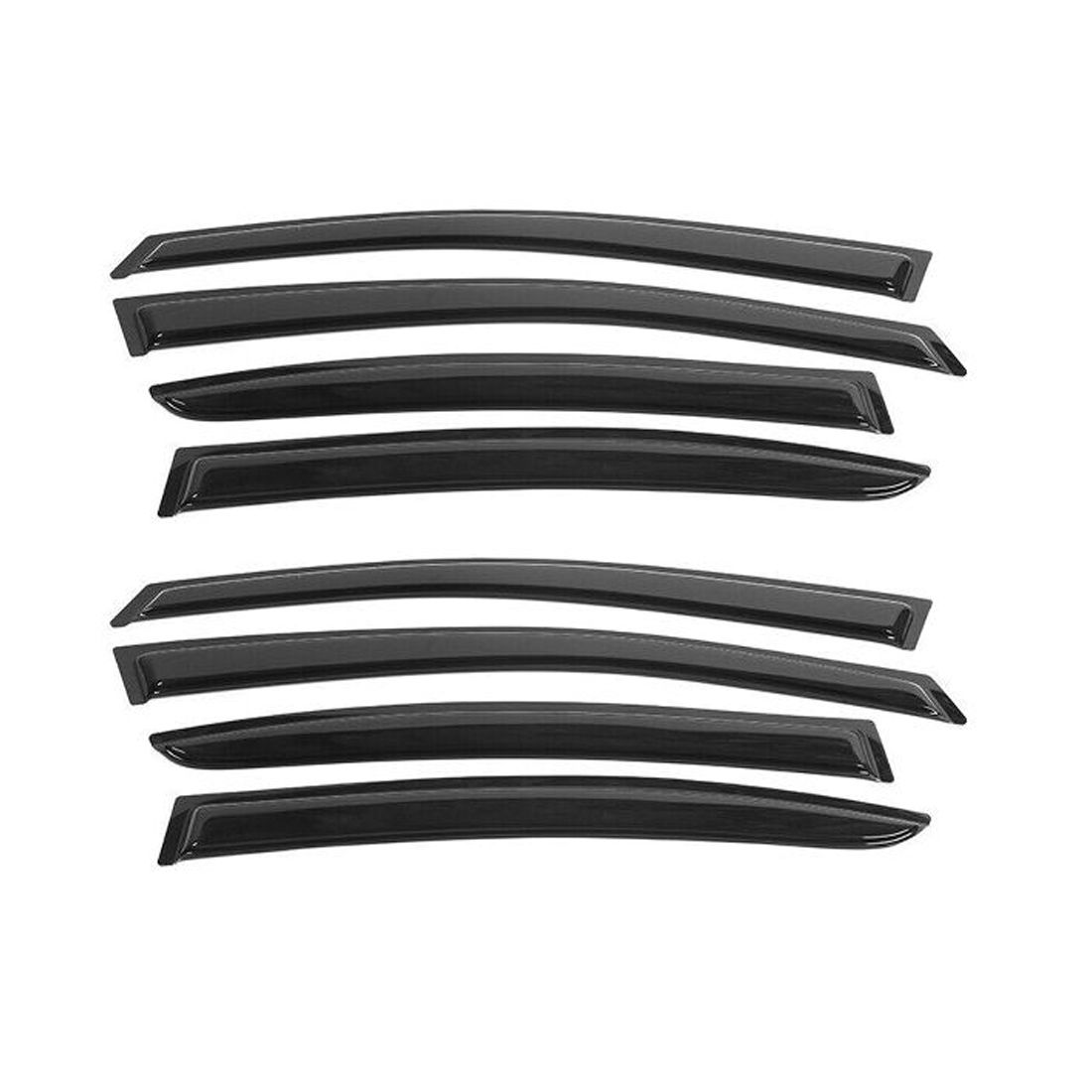 2 Sets Of - Fits 12-16 Subaru Impreza & 15-21 WRX STI Window Visors Rain Sun Guard