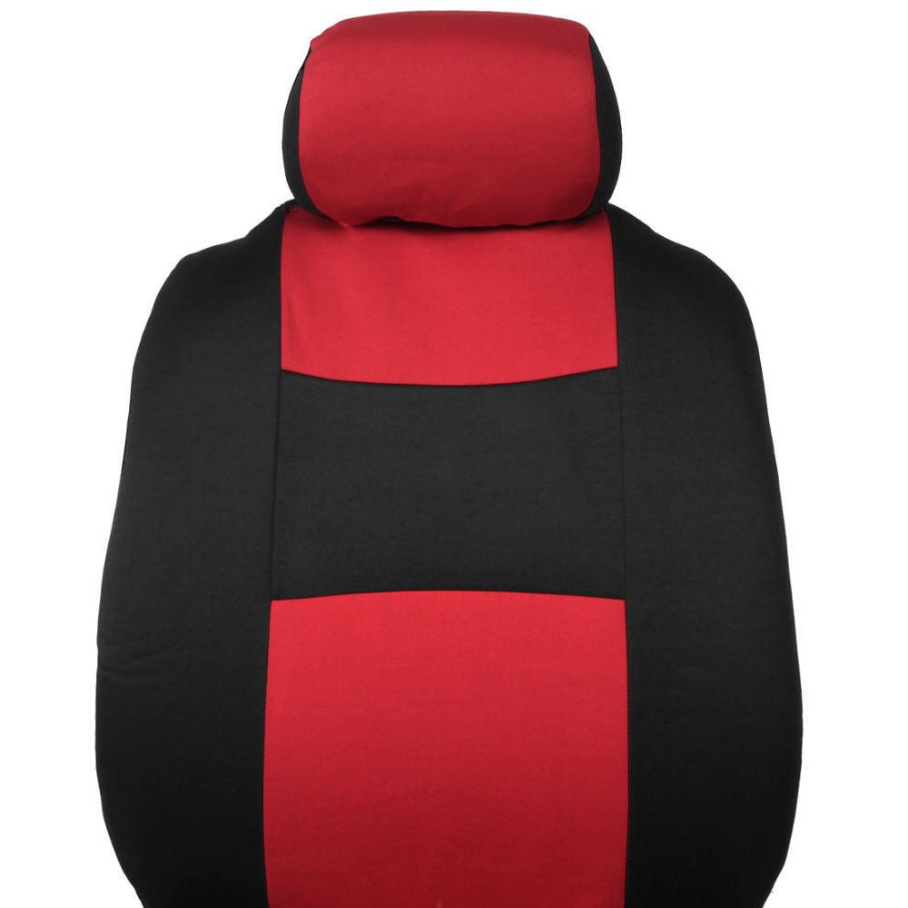 Car Seat Covers For 2014-2015 Cruze Diesel 2 Tone Red & Black W/Split Bench