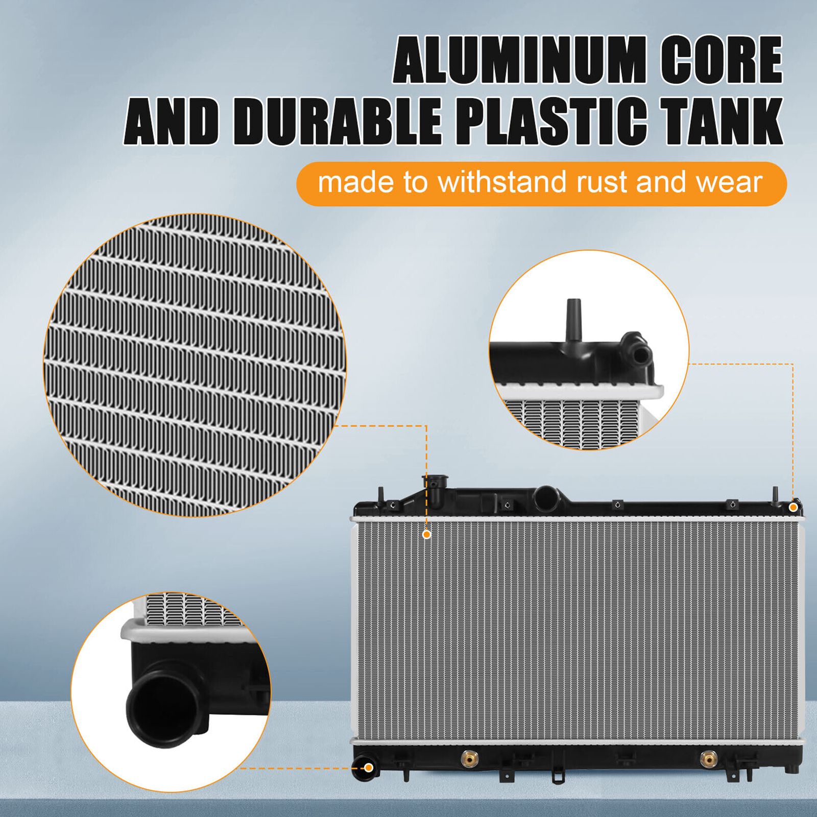 Aluminum Radiator For 2005-2010 Legacy A86490-10164445 2.5 H4 CU2778 45111AG02A