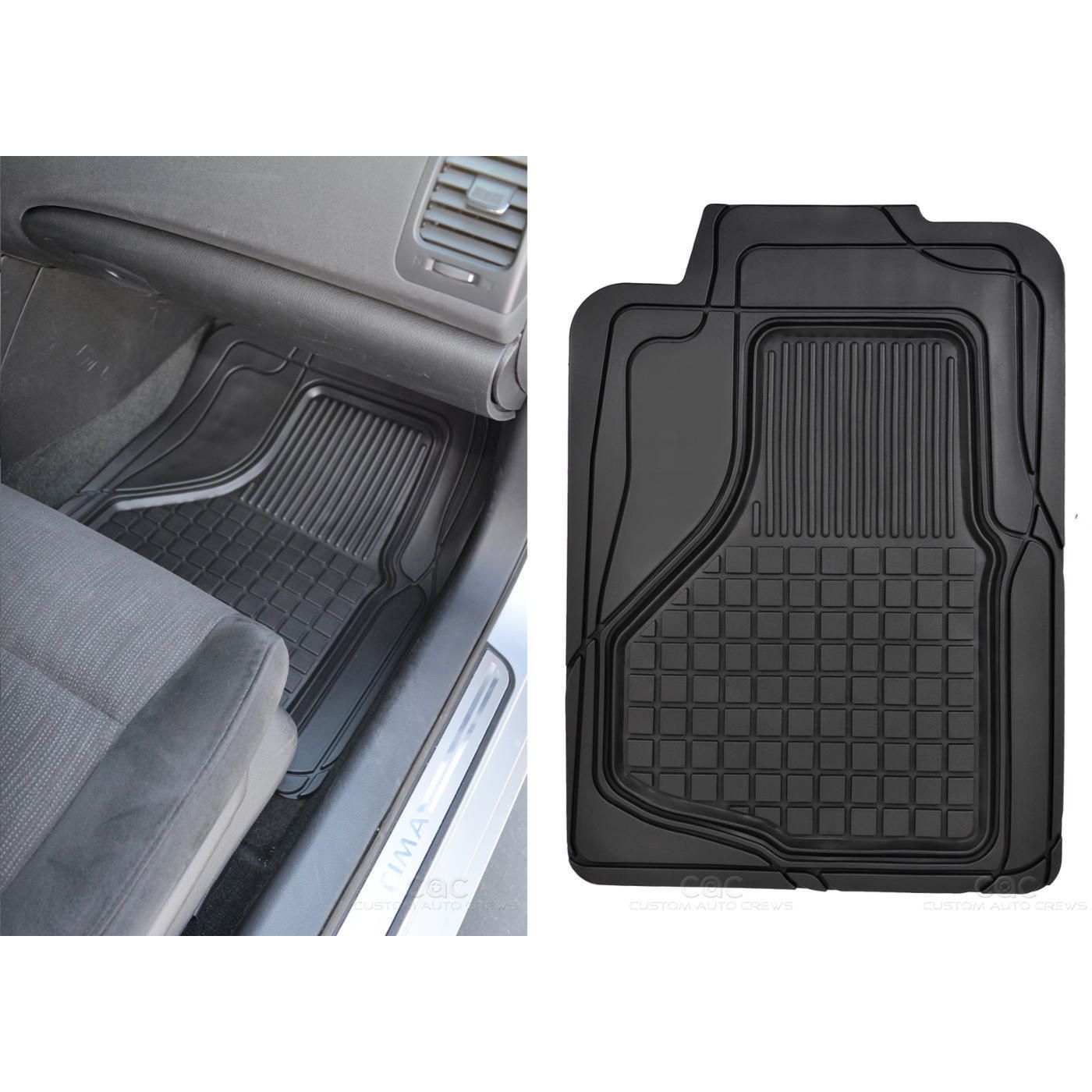 Front & Rear Rubber Floor Mats For 2017 6 GS Auto Car SUV Heavy Duty 3D Rubber