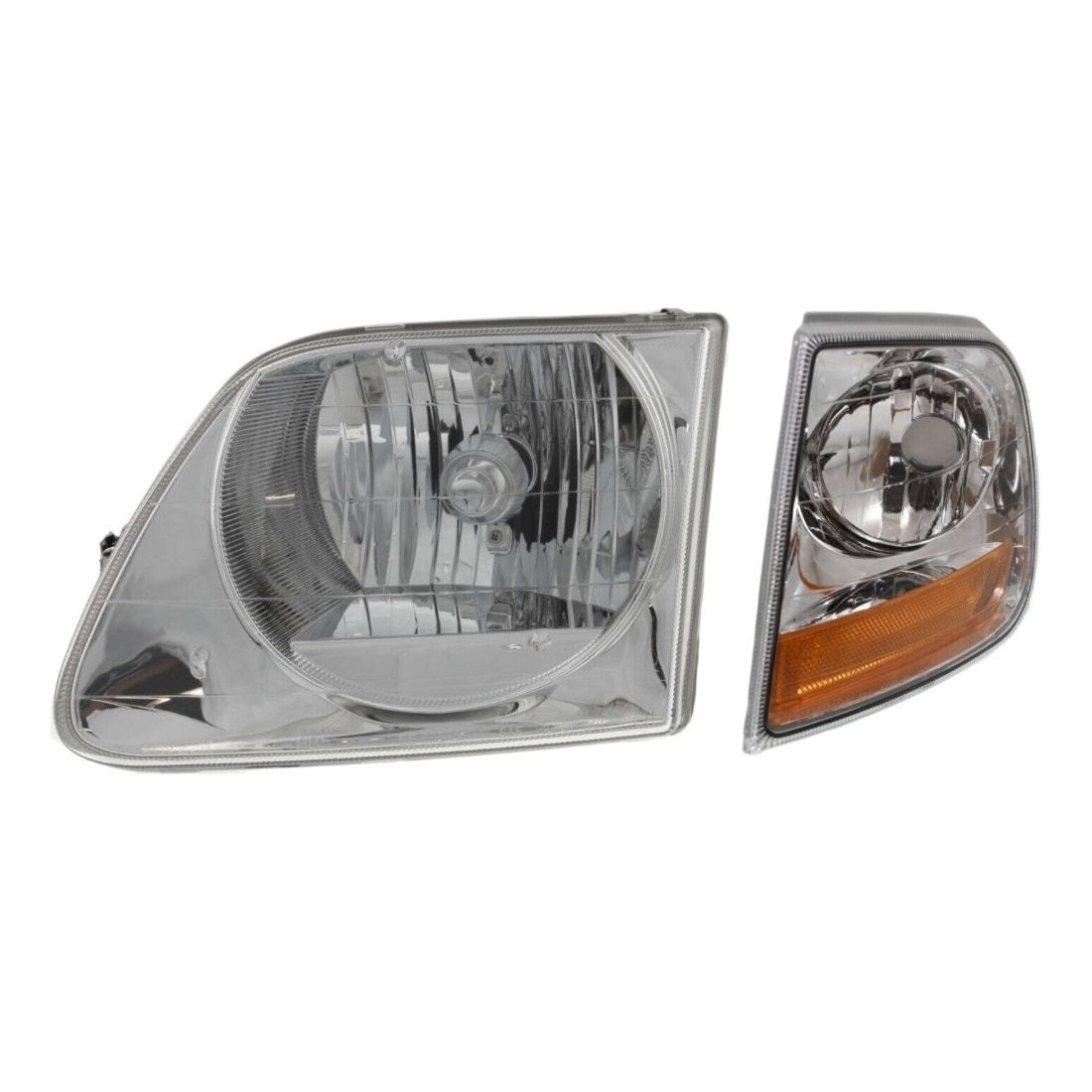 Headlight Kit For Ford 97-03 F-150 04 F-150 Heritage 97-99 F-250 Left Side 2pc