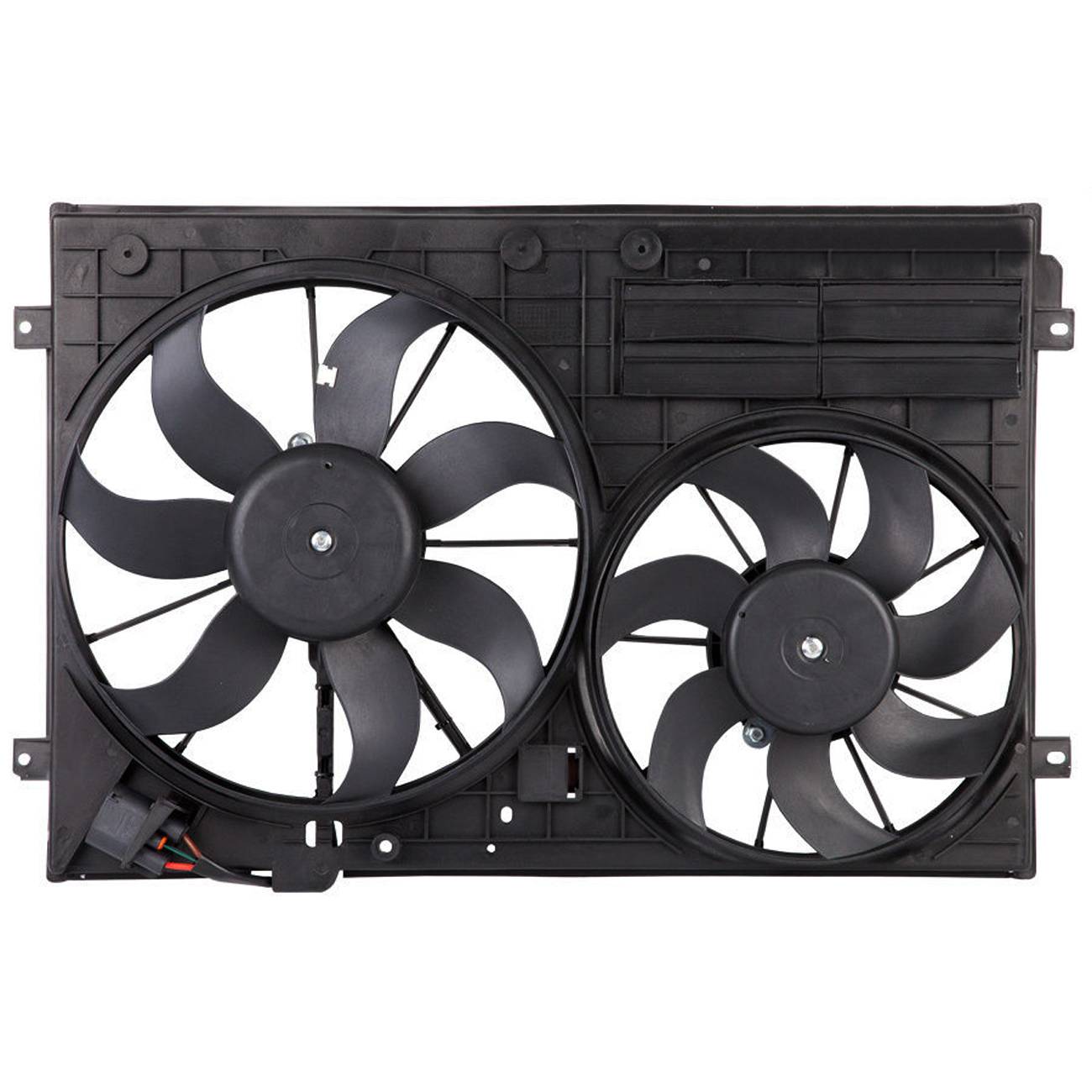 Radiator Dual Cooling Fan Assembly For 2006-2015 Beetle CC Golf Passat Rabbit