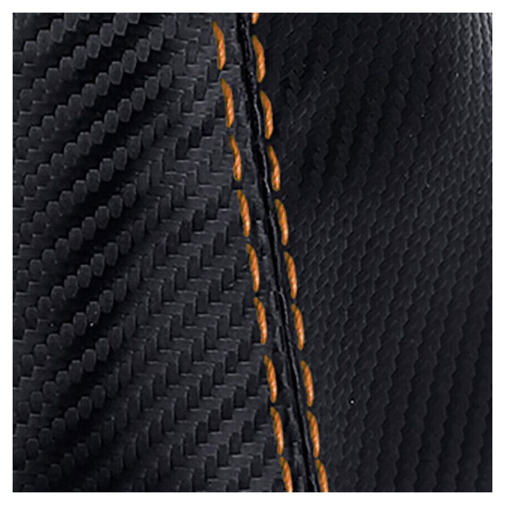 Console Lid Cover Carbon Fiber For Mitsubishi Eclipse 1995-1999 Orange Stitch