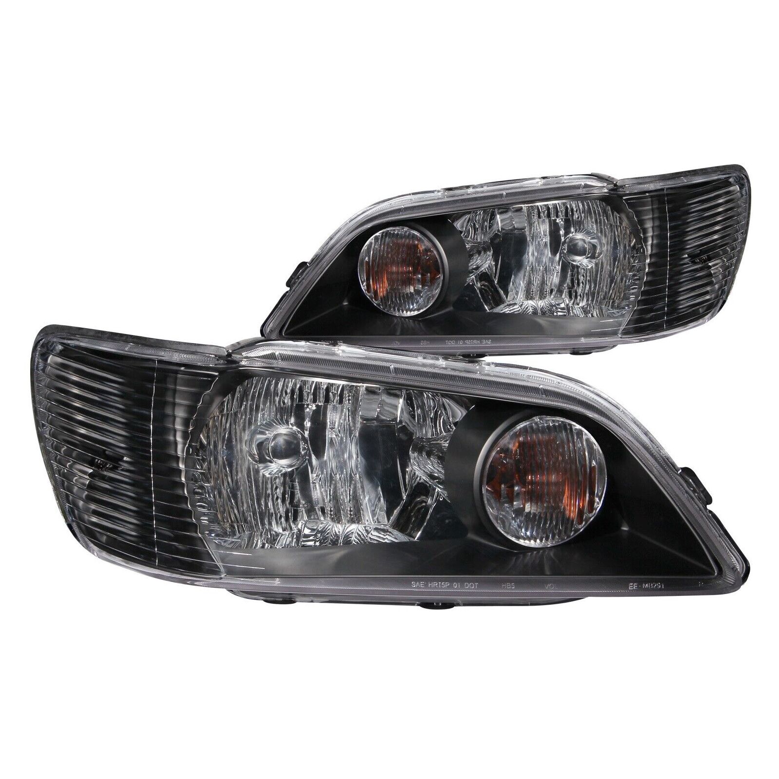 For 2002-2003 Mitsubishi Lancer OZ Rally Sedan Crystal Headlight Set