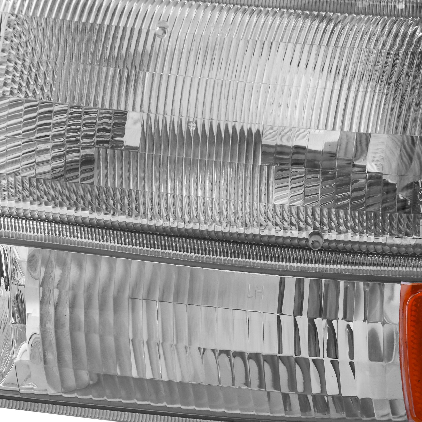 Chrome Headlight Front Lamps LH & For Chevy 99-02 Chevy Silverado 00-06 Suburban