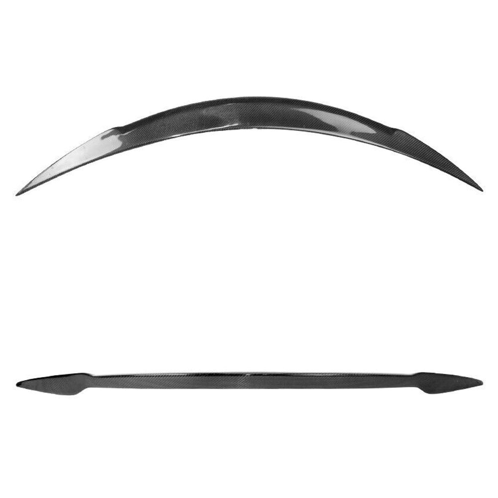 For 21-23 S Plaid Sedan Trunk Spoiler V Style Carbon Fiber Rear Decklid Trim