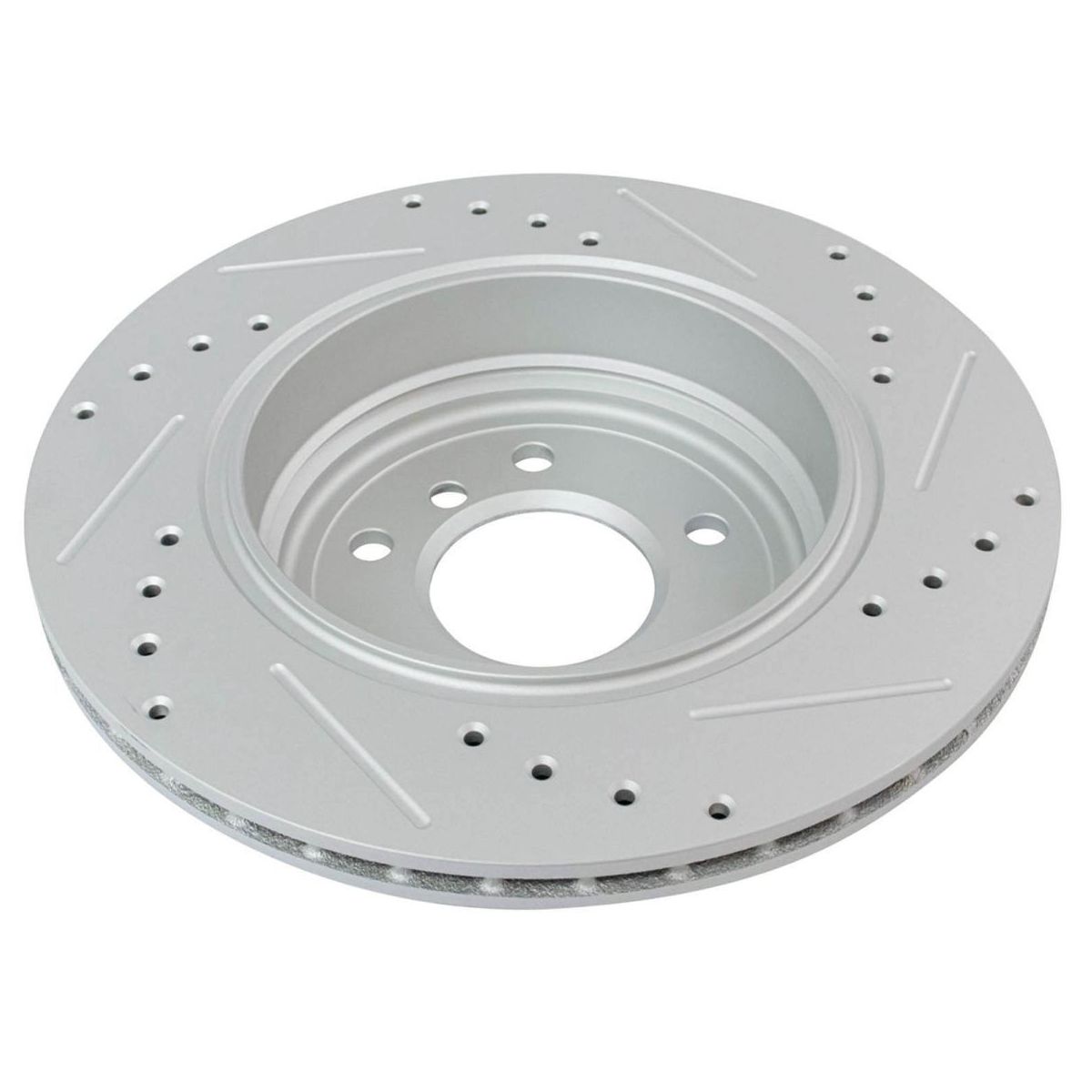 For BMW 2004-2006 525i Base Sedan Rotor & Ceramic Brake Pad Front & Rear Kit W/