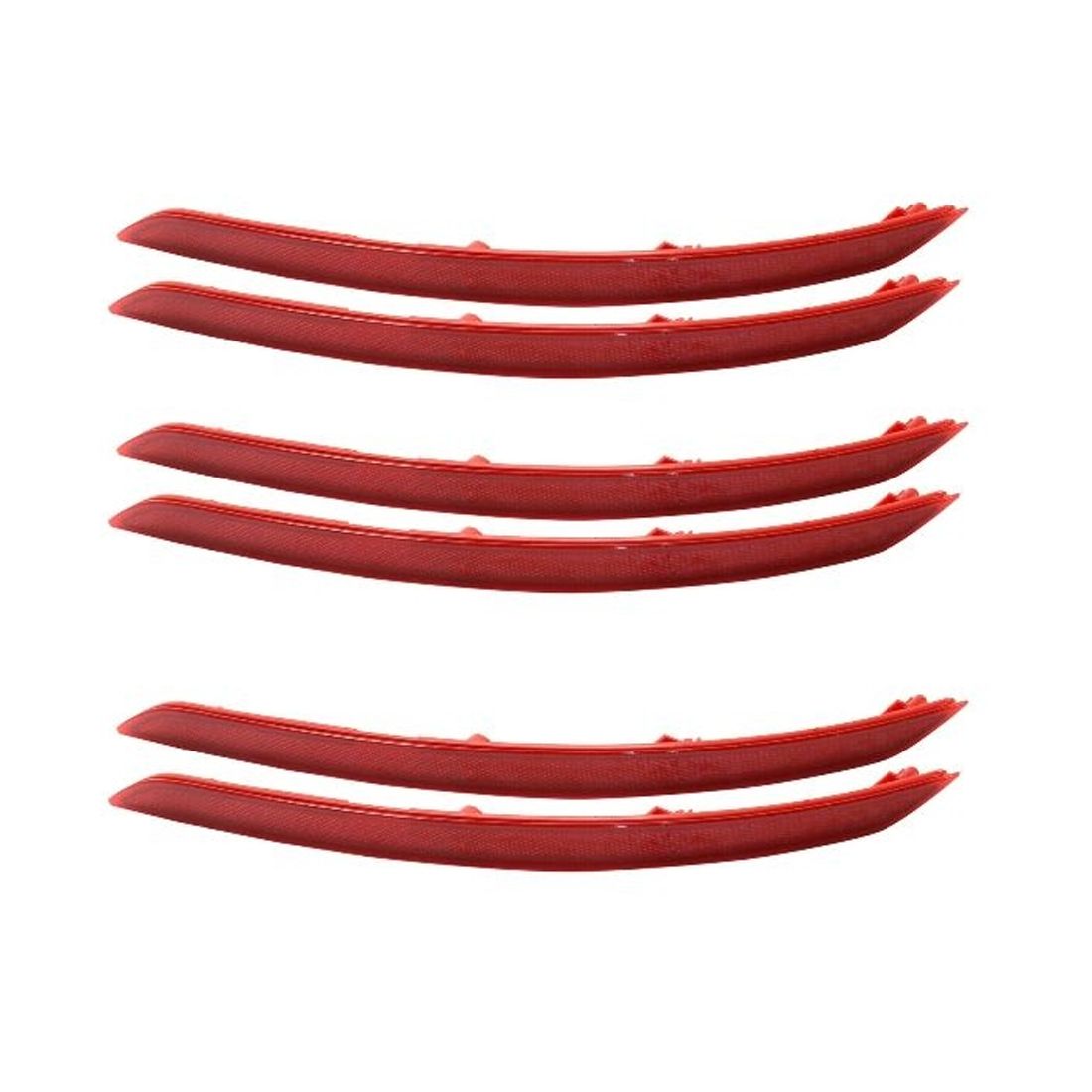 6 PCS - Bumper Reflector For 2017-2018 Hyundai Elantra Set Rear Left And Right