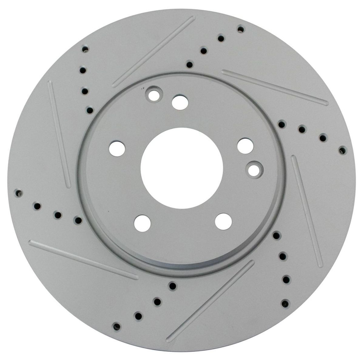 For 2003 C230 Kompressor Sedan Brake Rotor Drilled Slotted Front Coated Pair