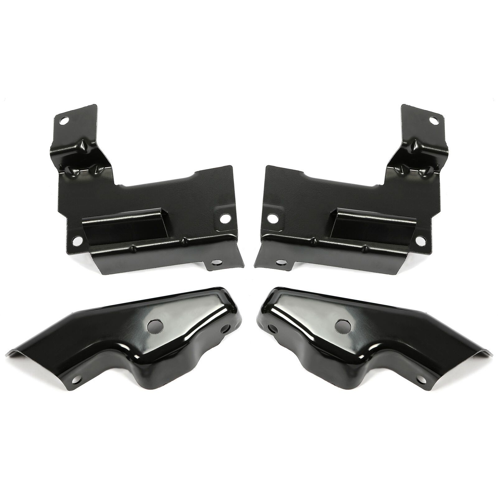 4PCS Front Steel Bumper Brackets Set For Chevy 03-06 Chevy Silverado 1500-3500