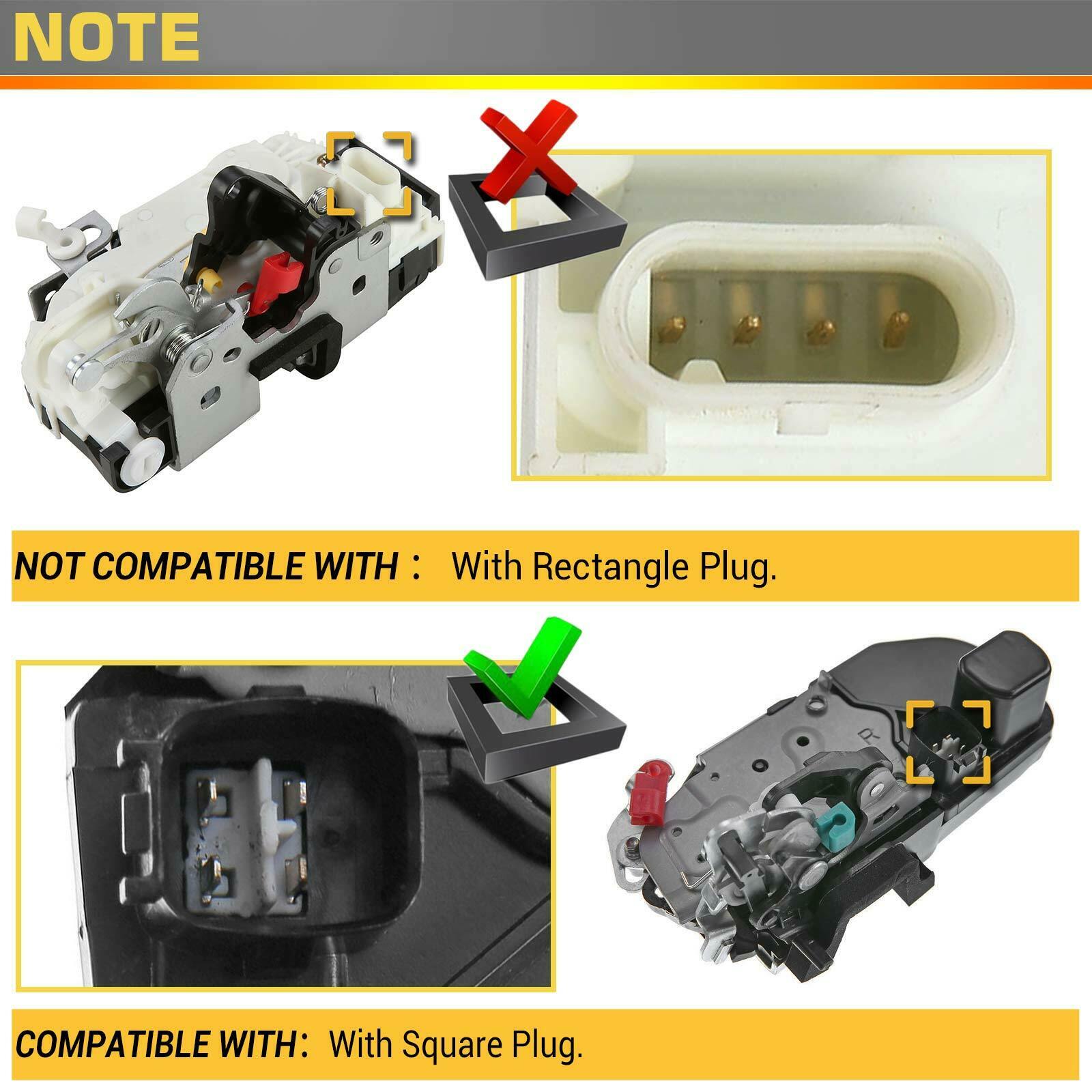 4 Sets Of - Rear Right Door Lock Actuator For D_odge R_am1500 2500 3500 4500 5500