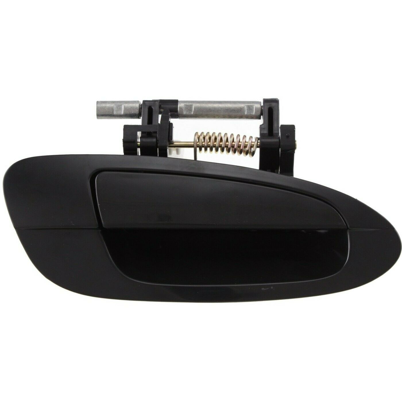 Door Handle Smooth Black Exterior Outside Kit Set Of 4 For 2002-06 Altima Sedan