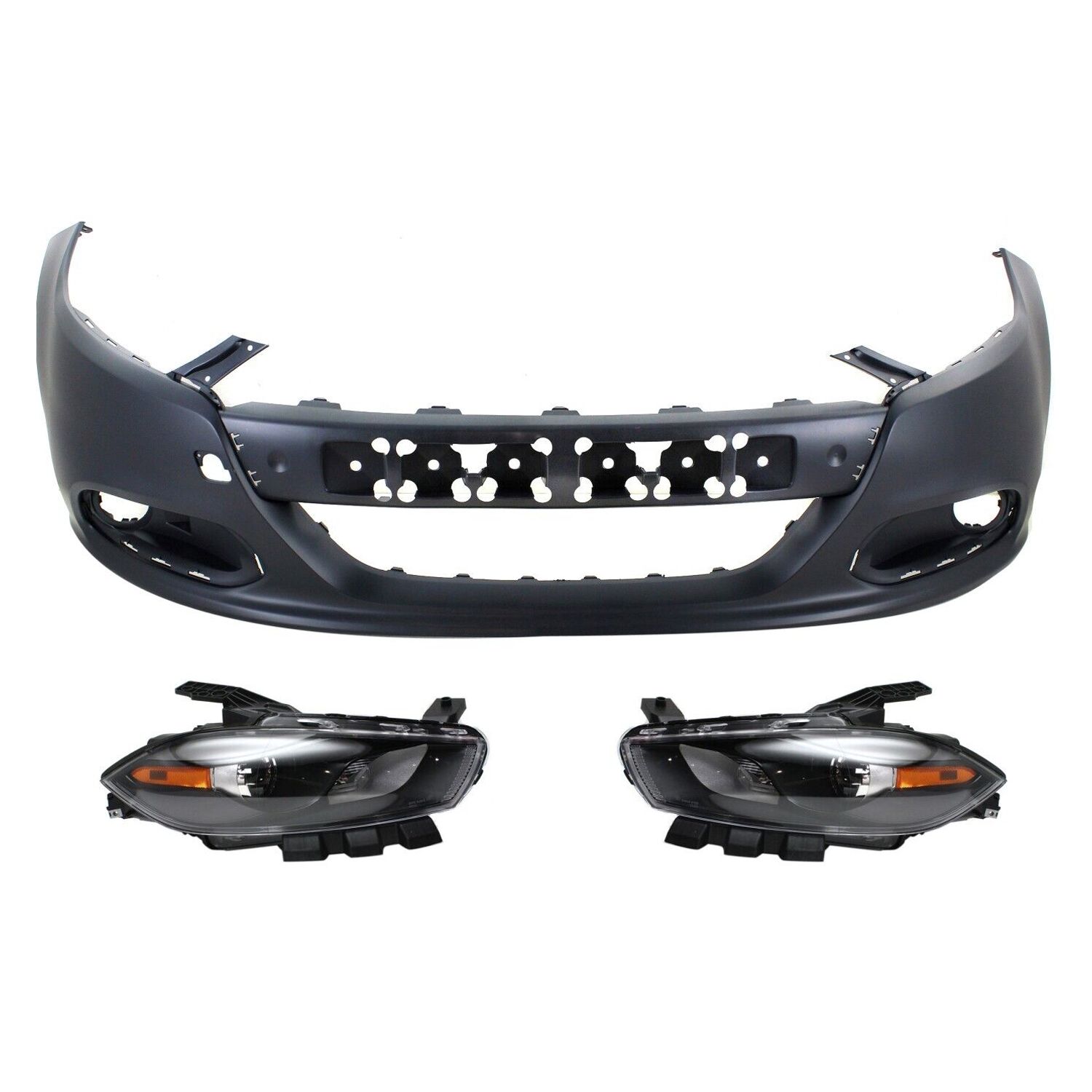 Bumper Cover Kit For 2013-2016 Dodge Dart Front