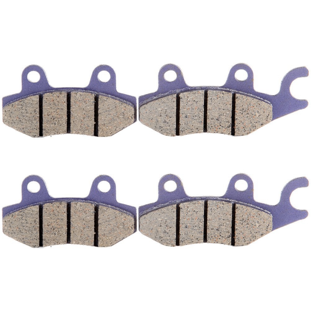 2 Sets Of - Pairs Brake Pads Front/Rear For Kawasaki KLR650 BN125A EX250J Carbon