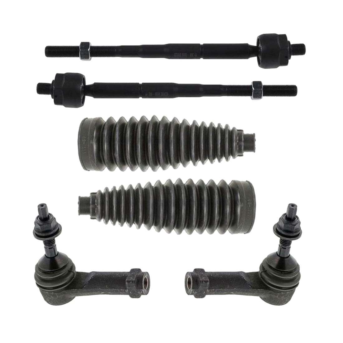 6pc Outer & Inner Tie Rods With Boots For 11-12 Flex Titanium Ref# Cfaa5Z3280B