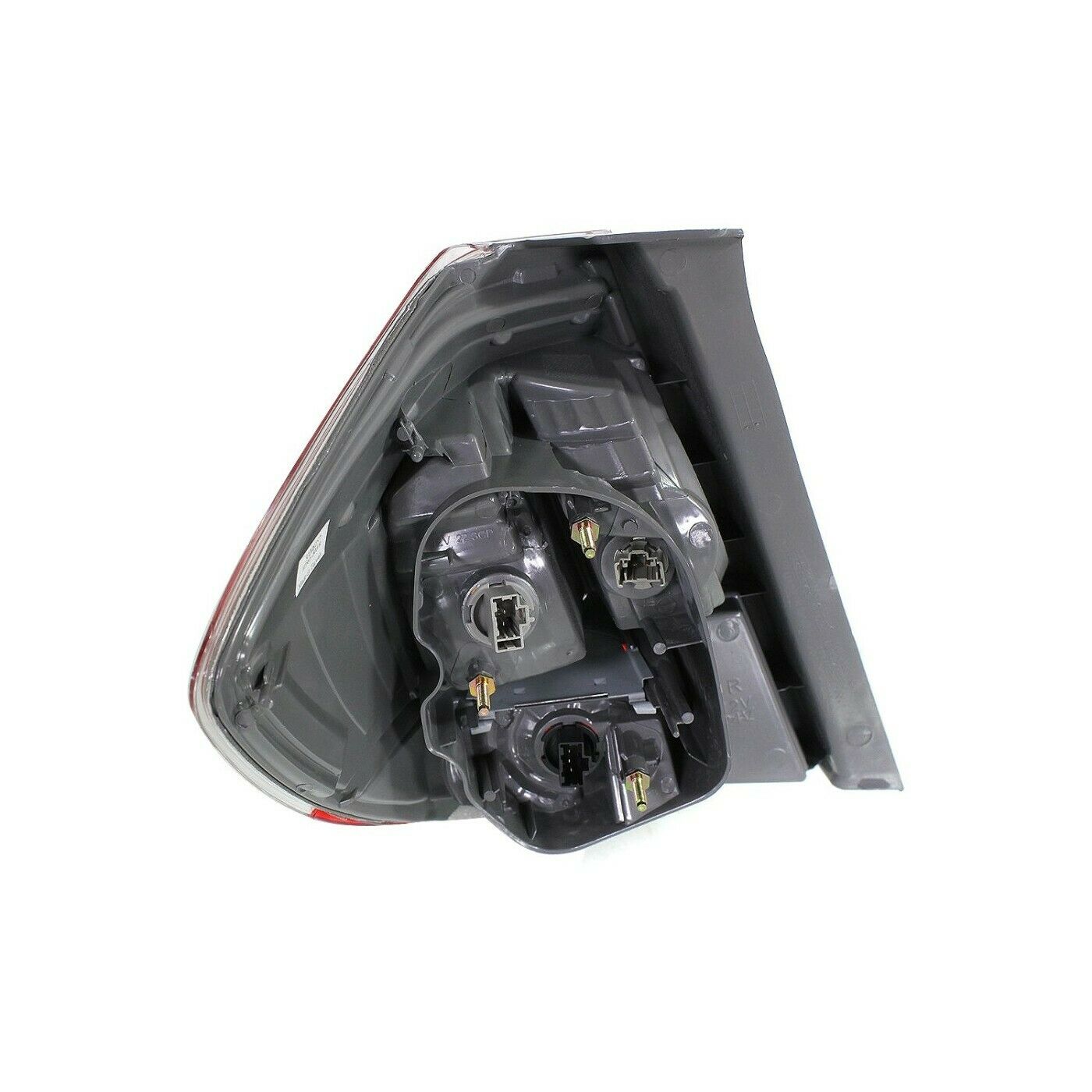 Halogen Tail Light Set For 09-14 Fit Hatchback Clear & Red Lens W/ Bulbs 2Pcs