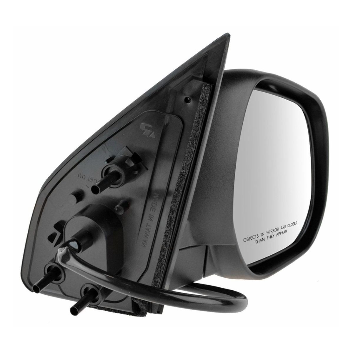 For Mitsubishi 10-13 Outlander Mirror Power Smooth Black Passenger Side Right