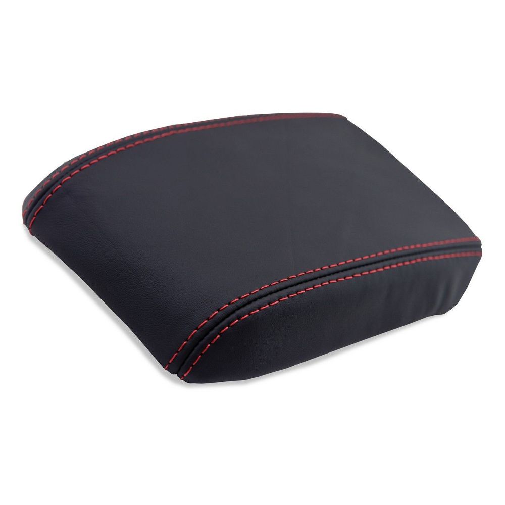 Center Console Armrest Leather Cover For 240SX Nissan 240SX S13 89-93 Red Stitch