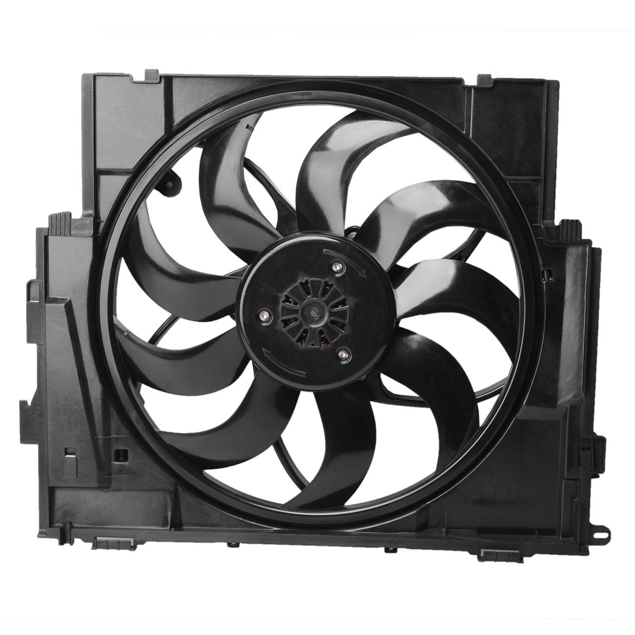 For BMW 12-16 528i 12-16 528i XDrive F10 Radiator Cooling Fan Assembly W/ Motor