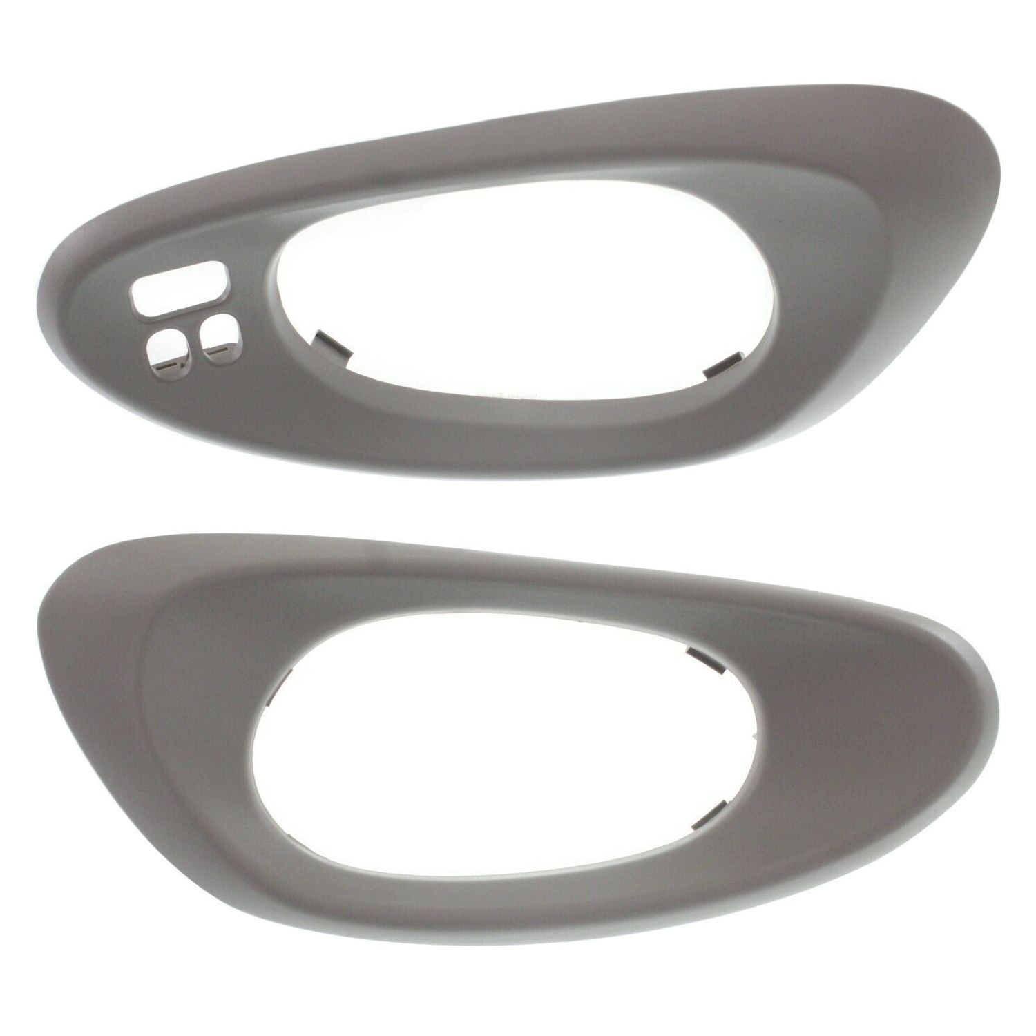 Set Of 2 Door Handle Trims Front Driver & Passenger Side Gray For Chevrolet Pair