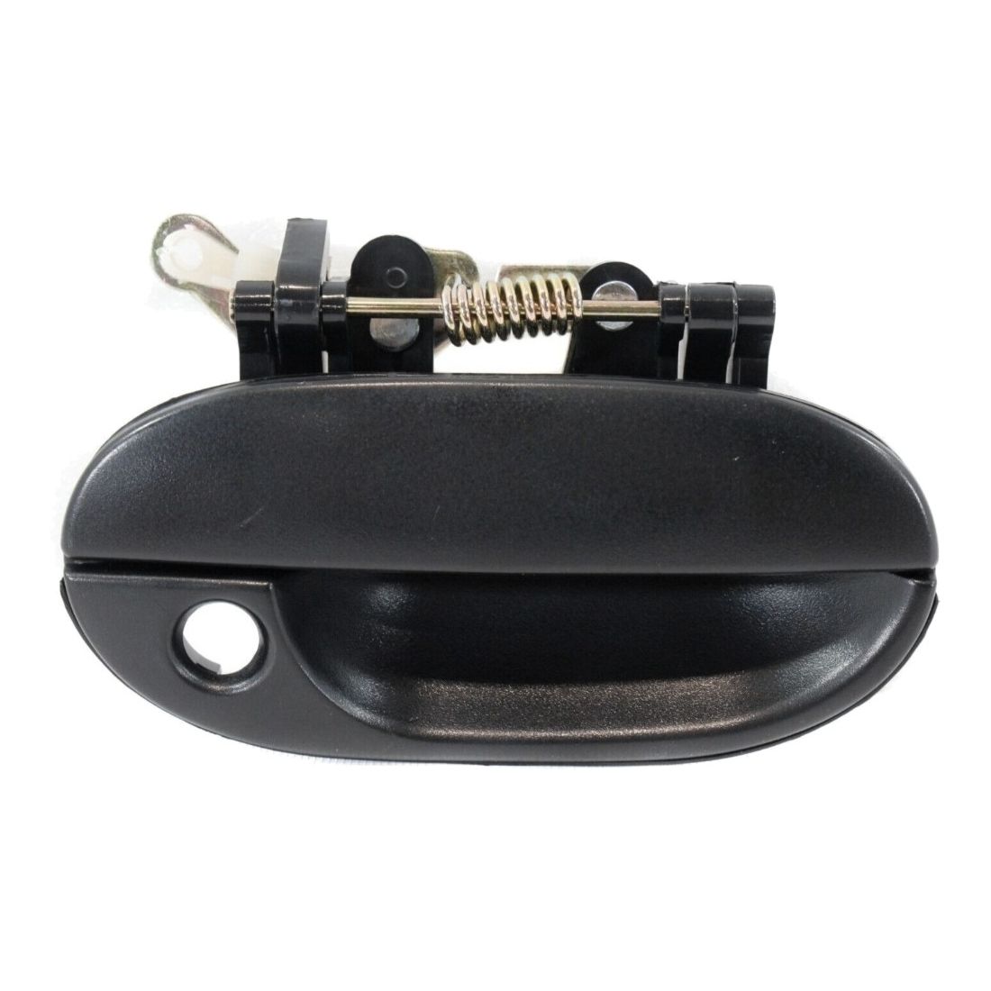 Exterior Door Handle For 1997-1999 Hyundai Accent Front Passenger Black Plastic