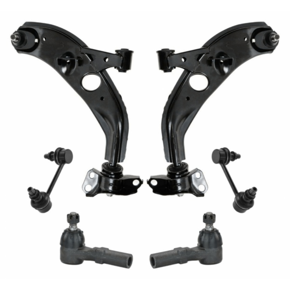 Front Control Arm Ball Joint Sway Bar Link Tie Rod Steering Suspension 6pc TP