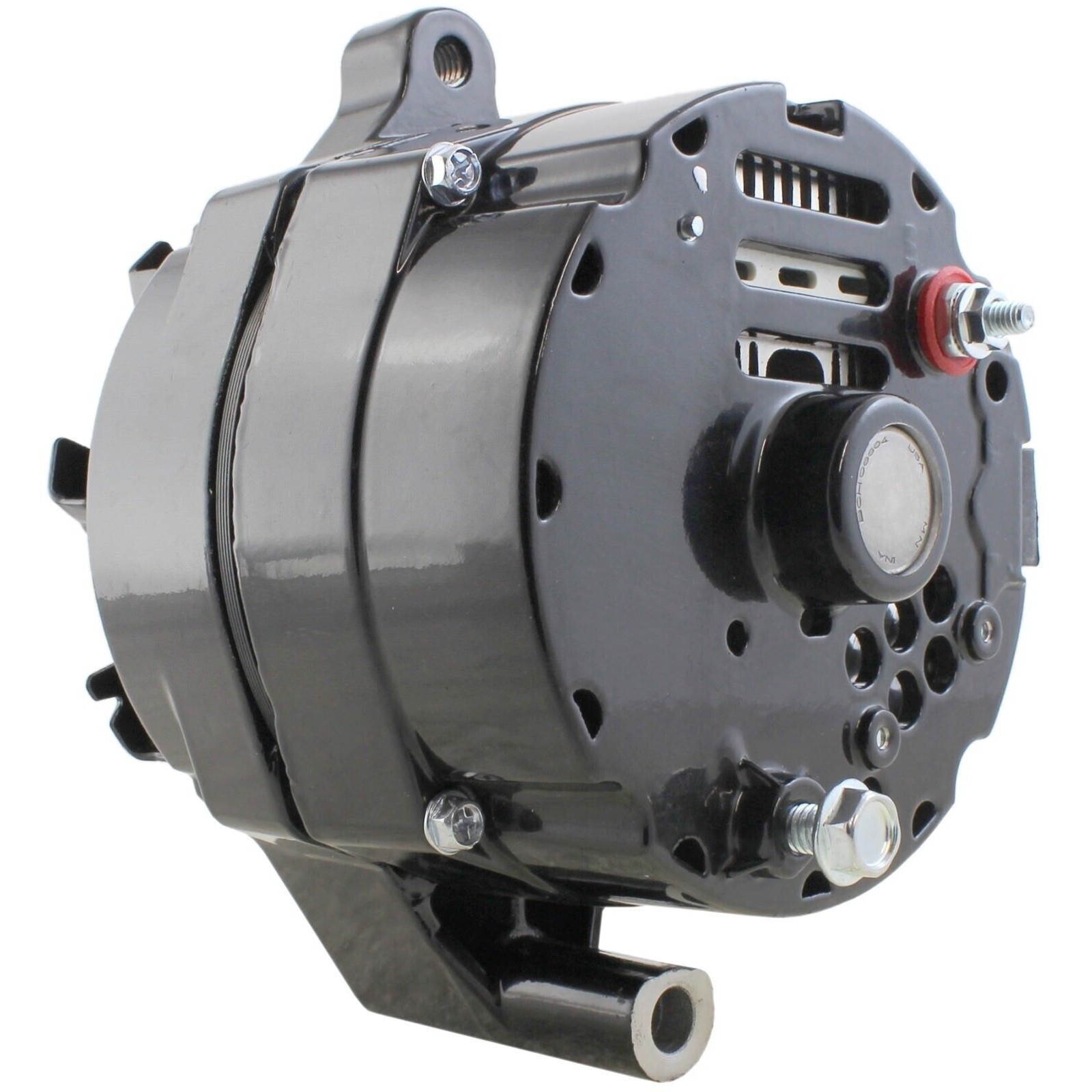 Wire Powdercoated Black Alternator 140 12 VOLT 1G Hybrid GM Style