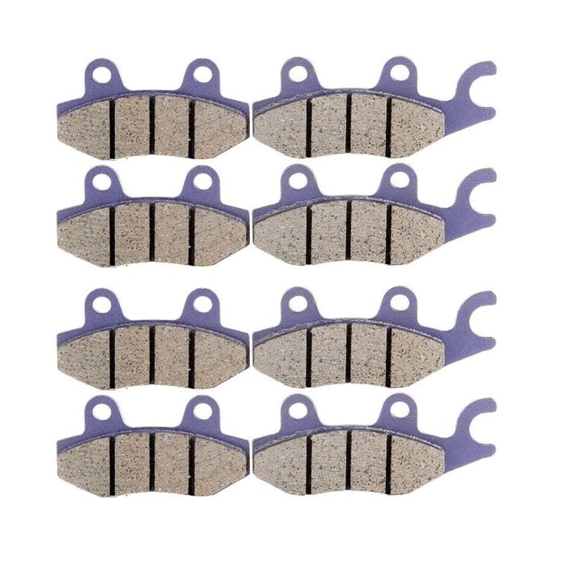 2 Sets Of - Pairs Brake Pads Front/Rear For Kawasaki KLR650 BN125A EX250J Carbon