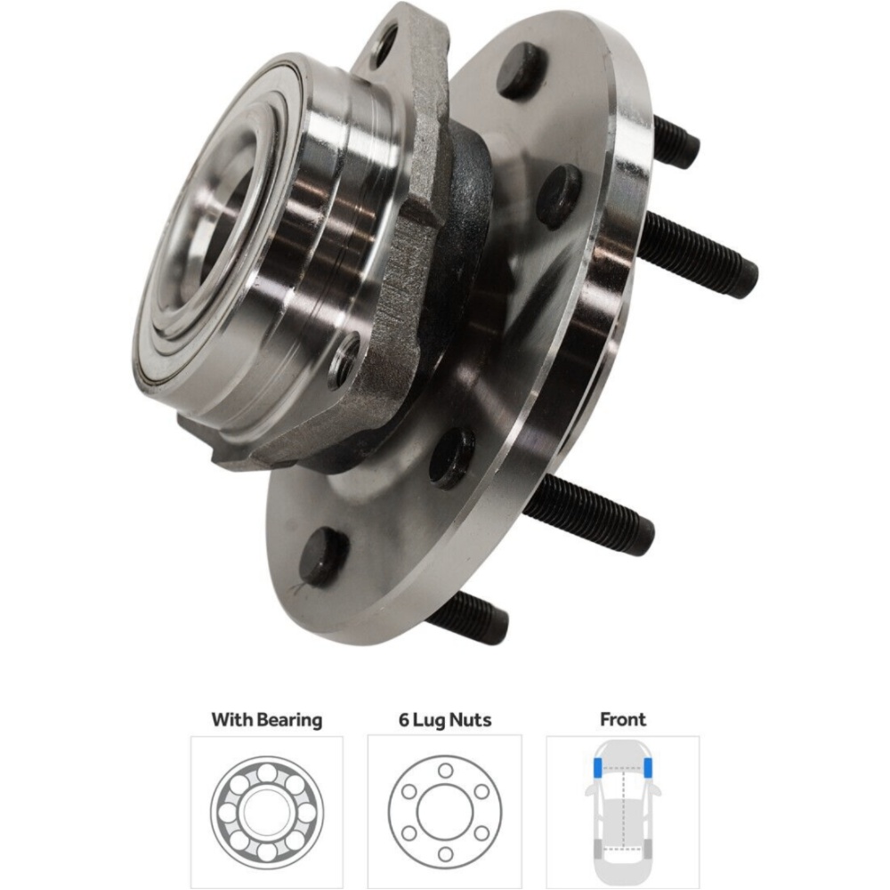 Set Of 2 Wheel Hubs Front Driver & Passenger Side Left Right For Hummer H3 Pair