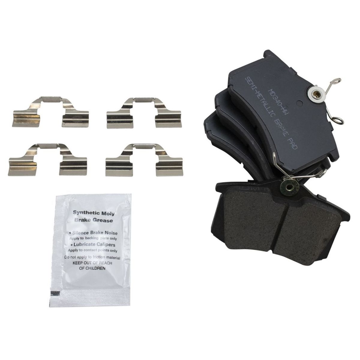 Rear Premium Metallic Brake Pad & Rotor Kit For 03-06 A4 Cabrio Convertible FWD