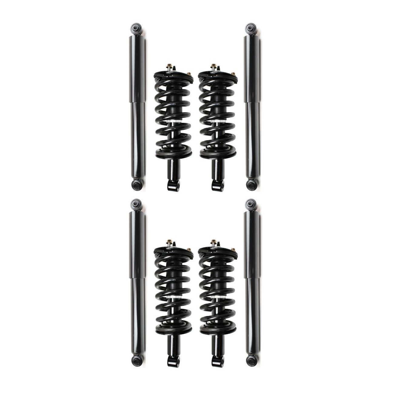 2 Sets Of - Front Strut & Coil Springs Rear Shock Absorbers Kit For Nissan 04-15