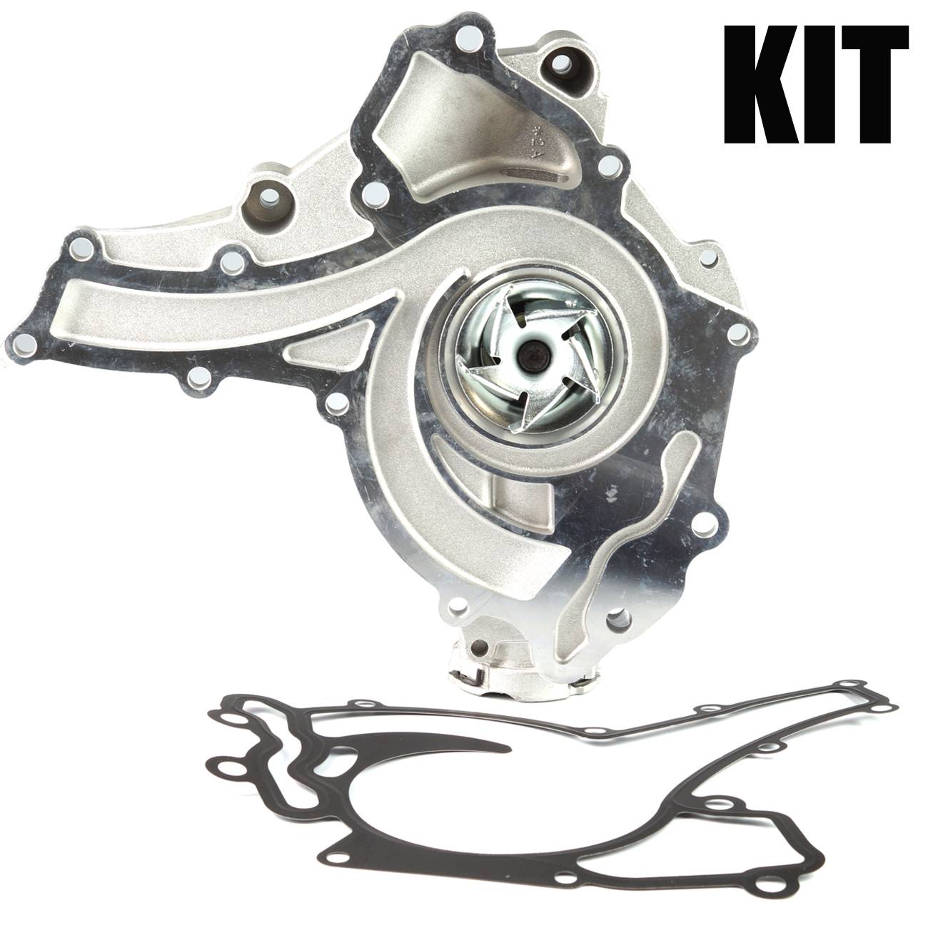 For Mercedes W204 W211 W251 W164 Engine Water Pump + Gasket + Thermostat Kit