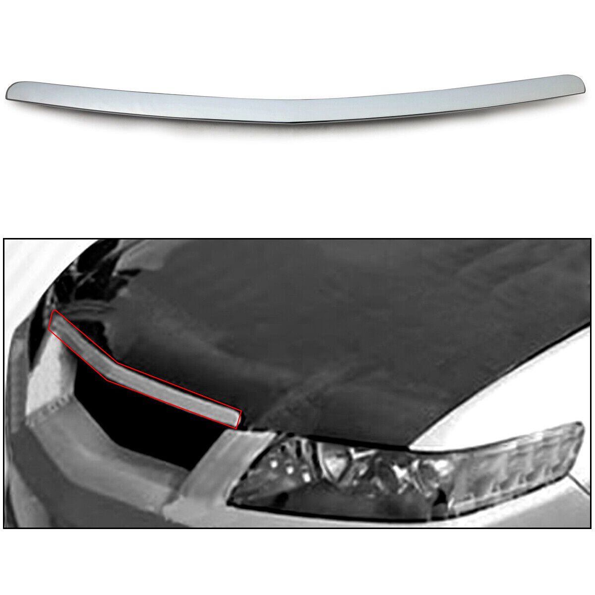 For 2004-2005 Acura TSX Base Sedan 4-Door Hood Molding Trim Replace For