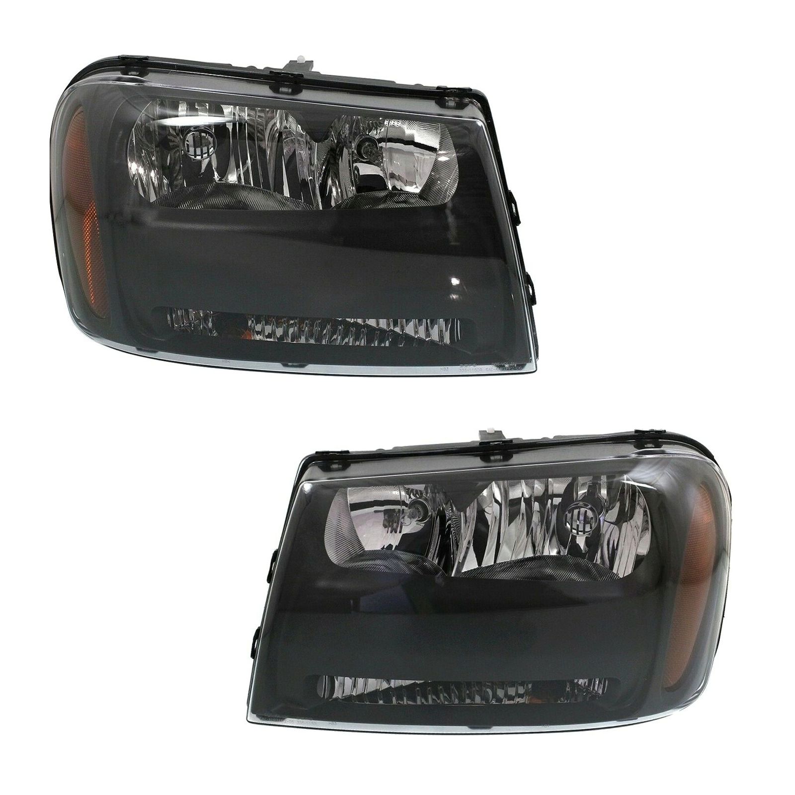 Headlights Headlamps LH & RH Pair Set For 06-09 Trailblazer 06 Trailblazer EXT