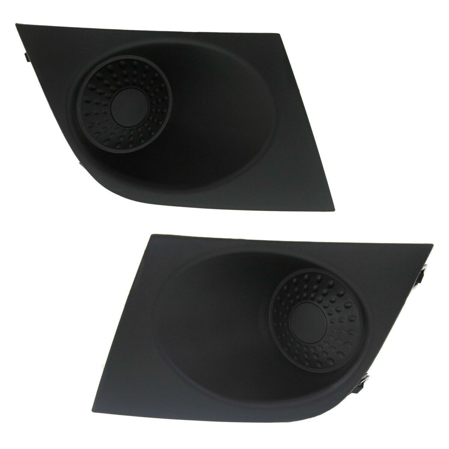 2Pcs Front Fog Light Covers Black For 07-12 Versa Hatchback 07-11 Versa Sedan