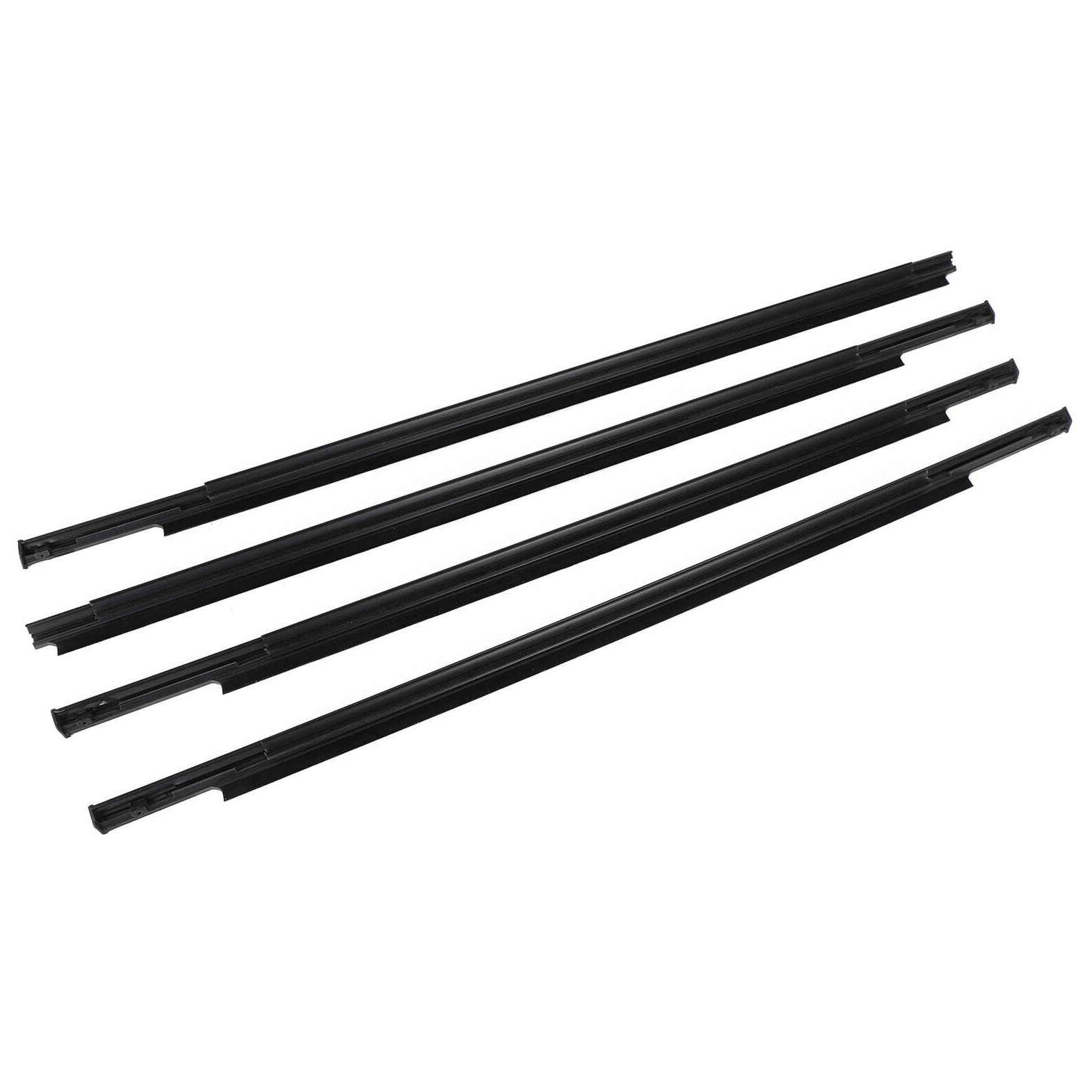 4xCar Outside Window Weatherstrip Seal Belt Moulding For 2006-2012 Outlander UE