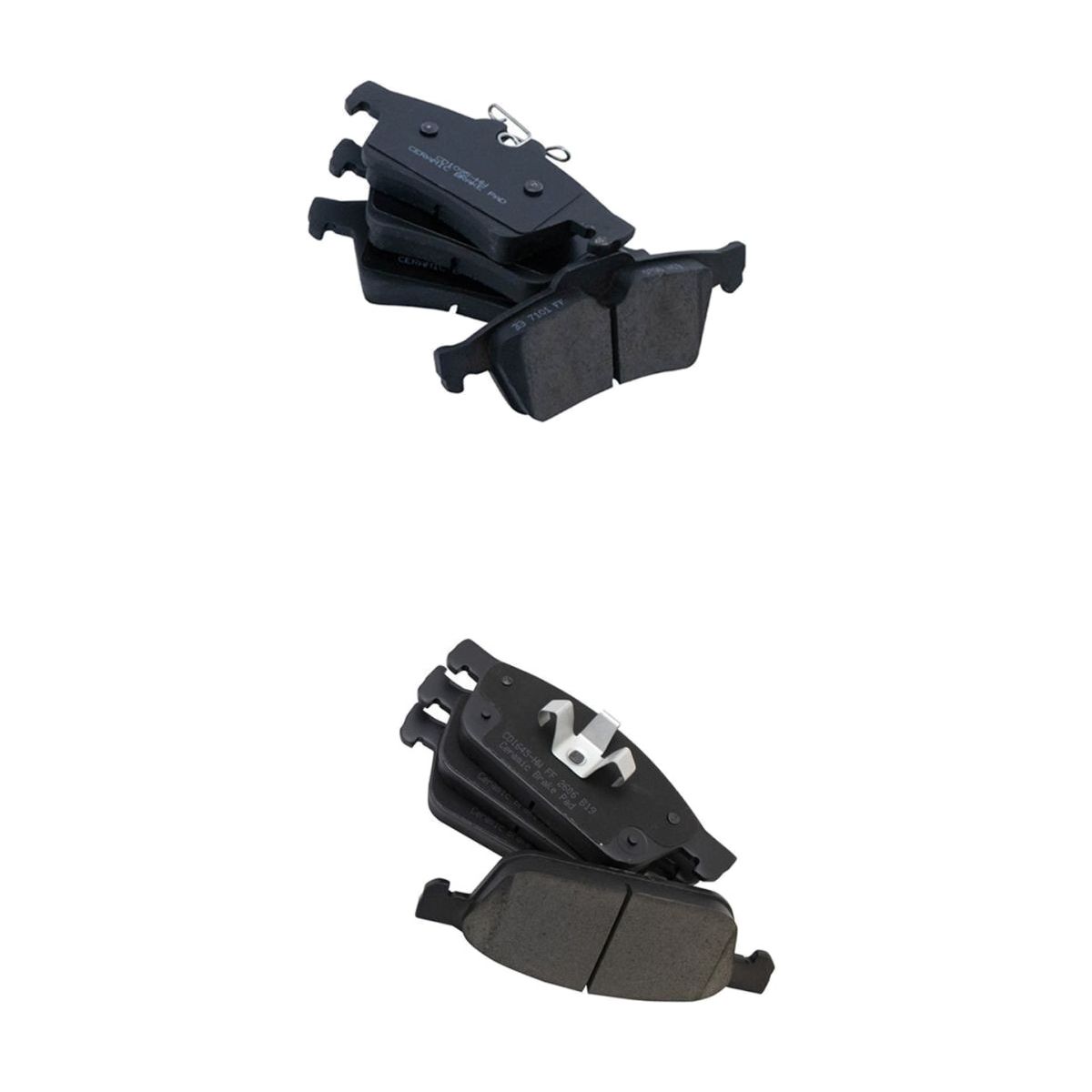 For 14-21 Ford Transit Connect XL Front & Rear Ceramic Brake Pad Set Kit W/