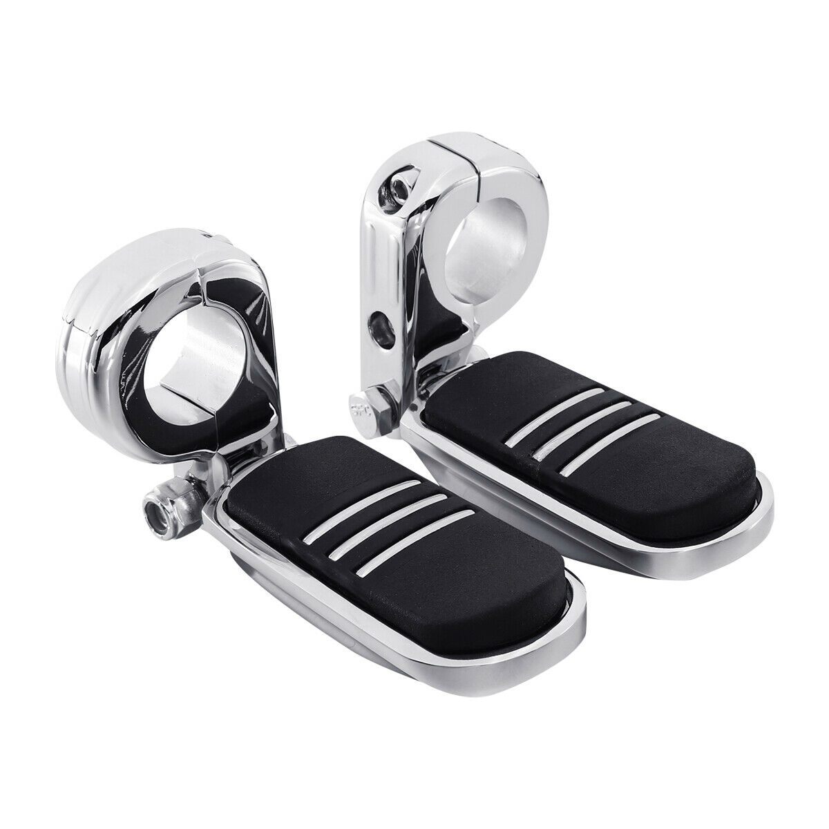 2 Sets Of - 1/4'' Pegstreamliner Highway Foot Pegs Footpeg Mount Fit For Harley