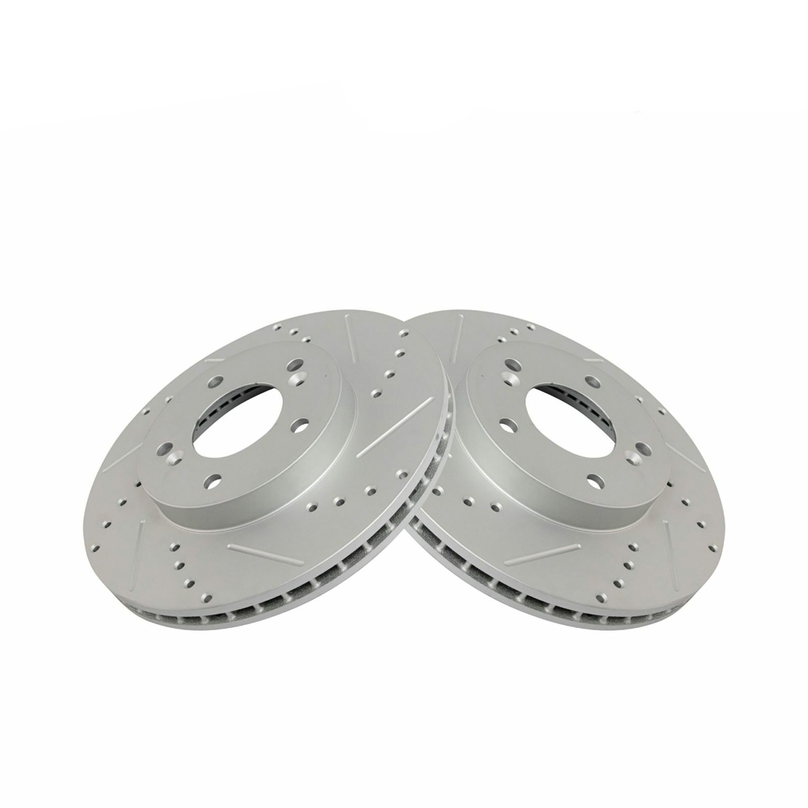 Performance Drilled & Slotted Front G-Coated Disc Brake Rotor Pair