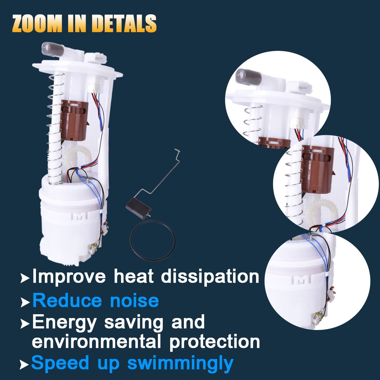 For 2005-2015 Equator Frontier Pathfinder Xterra Electric Fuel Gas Pump E8743M